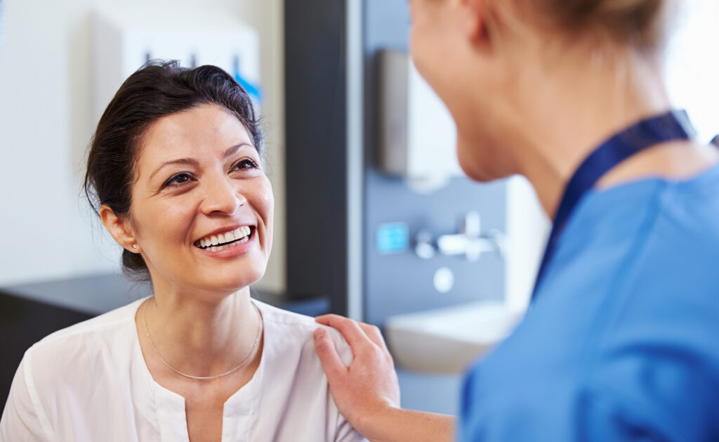 doctor discussing with patient